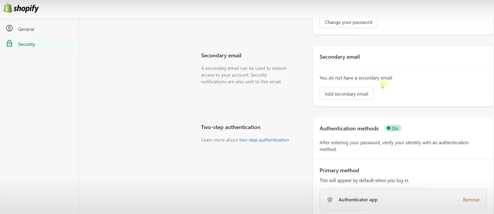 Update Staff Account Information on the Shopify  6